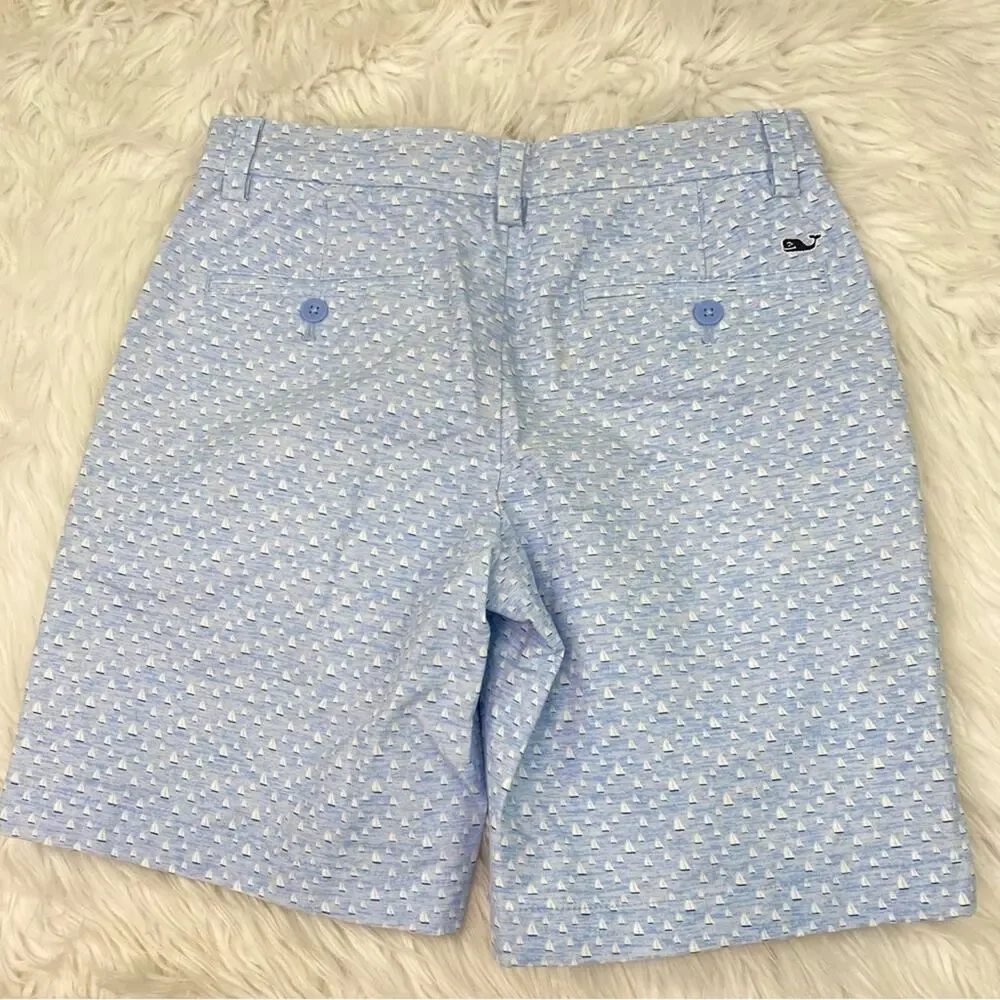 Vineyard‎ Vines Performance Breaker Shorts Blue Men's Size 28 Saiboats